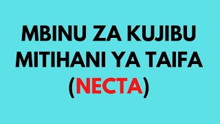 #NECTA #Necta online|Jinsi Ya kujibu Maswali Ya Mitihani Ya Taifa|#barazalamitihani #form6#Mitihani