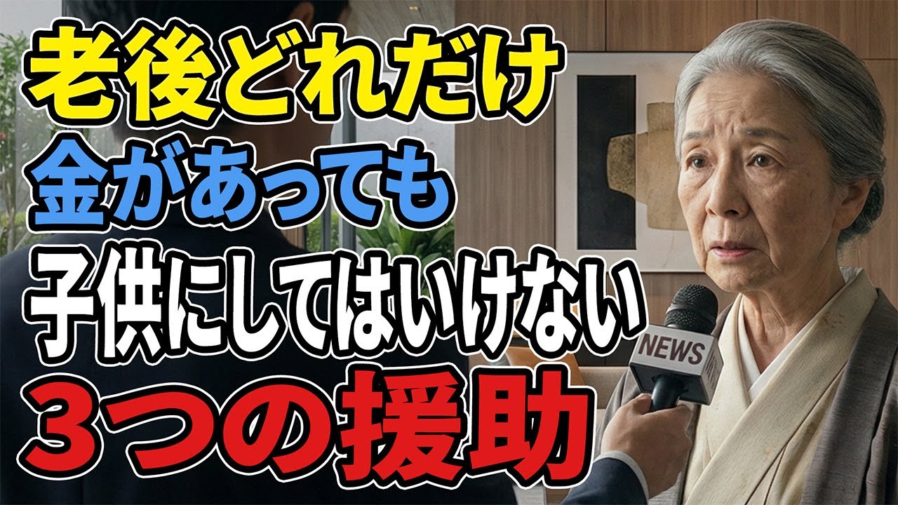 【現実の話】老後に後悔したくない人へ。お金があっても、子供に渡してはいけなかった援助の話#シニア #老後 #70代 #実話