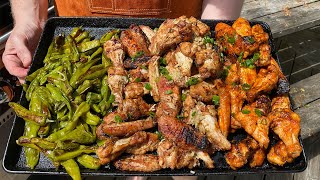 100 Chicken Wings Three Ways | Buffalo | Lemon Lime | Parmesan Cheese by BBQ and Bottles 2,758 views 2 years ago 9 minutes, 56 seconds