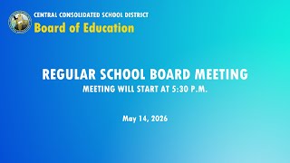 Regular School Board Meeting | May 14th, 2026