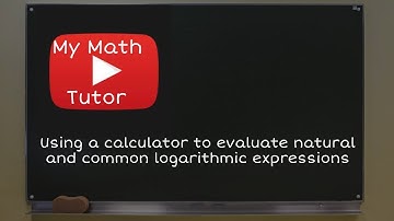 ALEKS | Using a calculator to evaluate natural and common logarithmic expressions