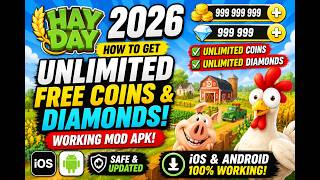 Hay Day  2026: How to Get Unlimited Free Coins & Diamonds (Working Mod APK iOS & Android) screenshot 1
