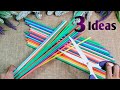 Look what I made from unused balloon sticks. 3 useful Ideas