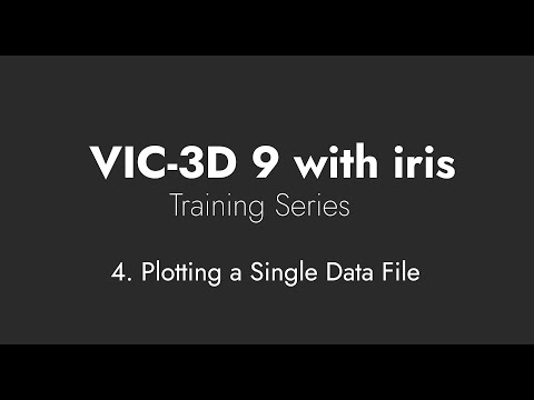 4. Plotting a Single Data File - Iris Training Series