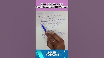 How to find median of even number of values | Cbse | Icse | Math Example