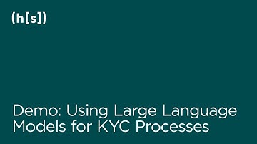 Demo: Using Large Language Models for KYC Processes | Hyperscience