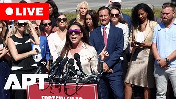 LIVE | Epstein Survivor Exposes Powerful Friends: Trump, Clinton Named in Shocking Testimony