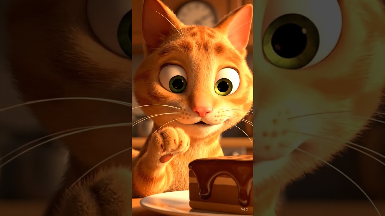 Tango and the Chocolate Pie 🍫🐾 | Pixar-Style Silent Cat Adventure