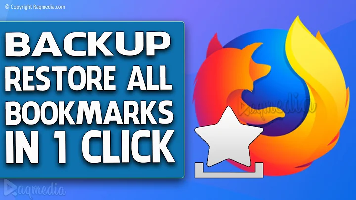 How to Backup & Restore Bookmarks in Firefox