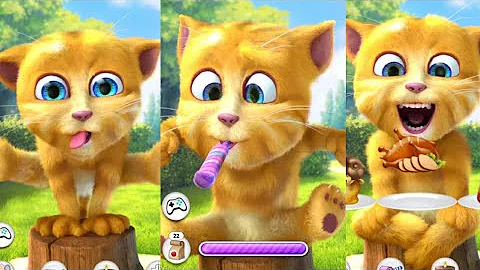 Video 4327201: talking ginger funny, cartoon talking, cat