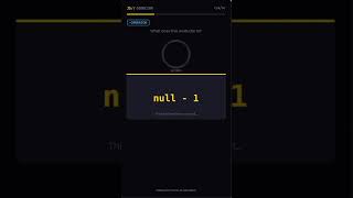👉 null - 1 in JavaScript 🤯 | Type Coercion Explained (JS Interview Question)