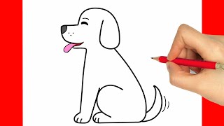 HOW TO DRAW A DOG EASY