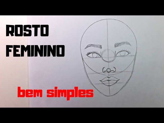 COMO DESENHAR ROSTO FEMININO 