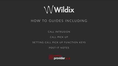 Wildix collaboration guide on how to call barge & call pick up
