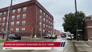 Window washer shocked in Old Town