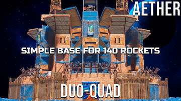 AETHER - NEW META BASE for 140 ROCKETS with 7 BUNKERS , 5 WALLS & EASY TO BUILD [rust base design]