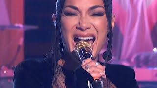 Nicole Scherzinger sings 