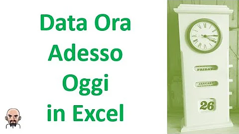 Come inserire data odierna in Excel?