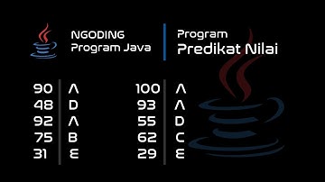 Menjawab Pertanyaan : Program Predikat Nilai || Java