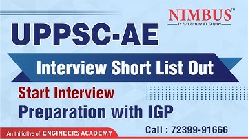 UPPSC AE Interview Short List Out | Interview Preparation |UPPSC Complete Interview Guidance Program
