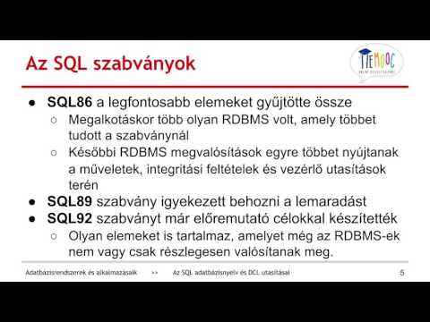 Videó: Az SQL procedurális nyelv?