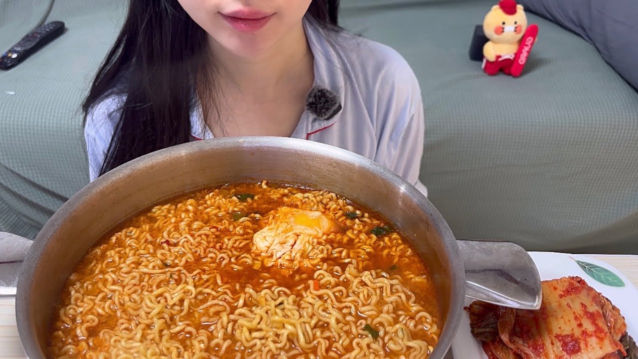 열라면 해장 먹방