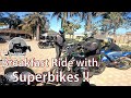 Vlog 56  riding with superbikes youtube subscriber breakfastride superbikes bikeride