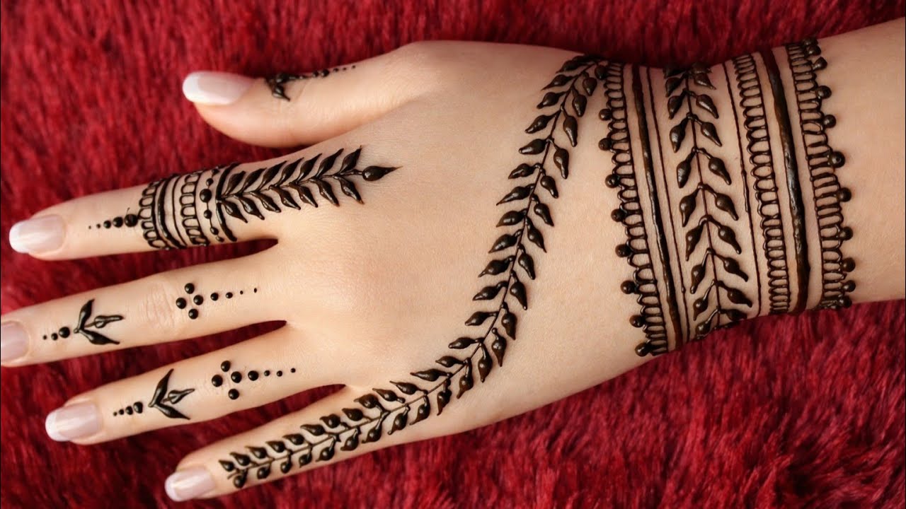 Very simple mehandi design l mehndi/ henna design l