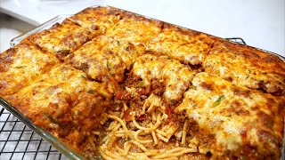 Try My Baked Spaghetti (Million Dollar Spaghetti) | How To Make Spaghetti Bake | So Easy!!