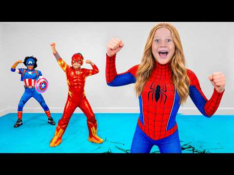 Nastya and Her Friends Show Off Their Superhero Skills