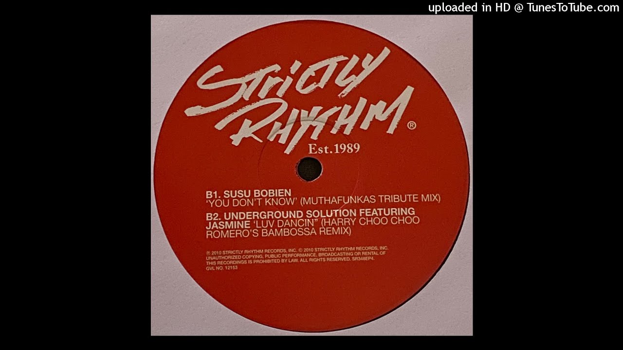 Mass Syndicate Featuring SuSu Bobien | You Don't Know (Muthafunkaz Tribute Mix)