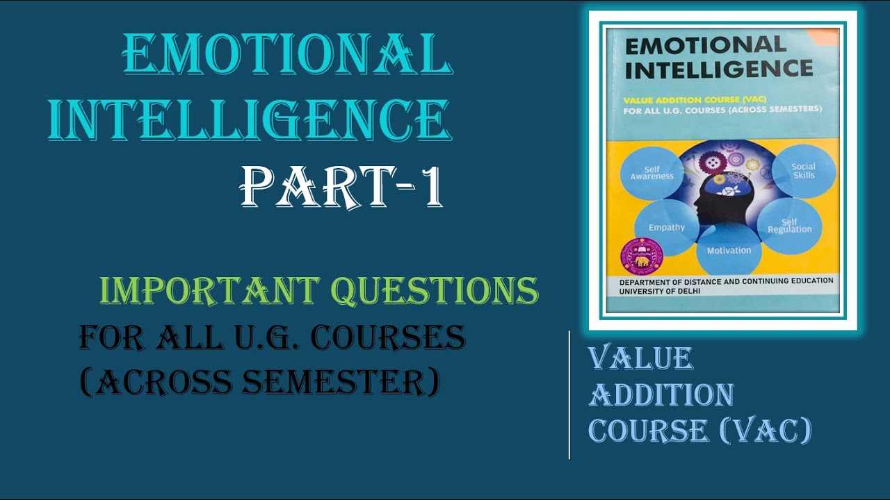 IMP. QUES || EMOTIONAL INTELLIGENCE || VALUE ADDITION COURSE || VAC ...