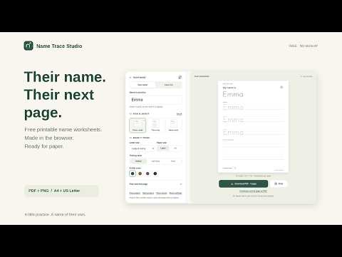 name trace studio demo