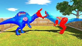 🇺🇸 CAPTAIN AMERICA SPINOSAURUS JUNGLE DEATH RUN !! -Animal Revolt Battle Simulator⚡️ screenshot 3