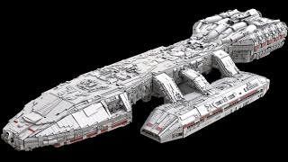 Battlestar Galactica Built In Lego - Building Process