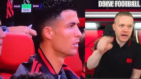 Ronaldo, Erik ten Hag & Mark Goldbridge reaction to Brighton goal vs Manchester United #MUNBHA