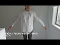 Uniqlo x jw anderson oversized striped long sleeve shirt