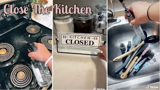 Close The Kitchen Asmr Evening Kitchen Cleaning Tiktok Compilation