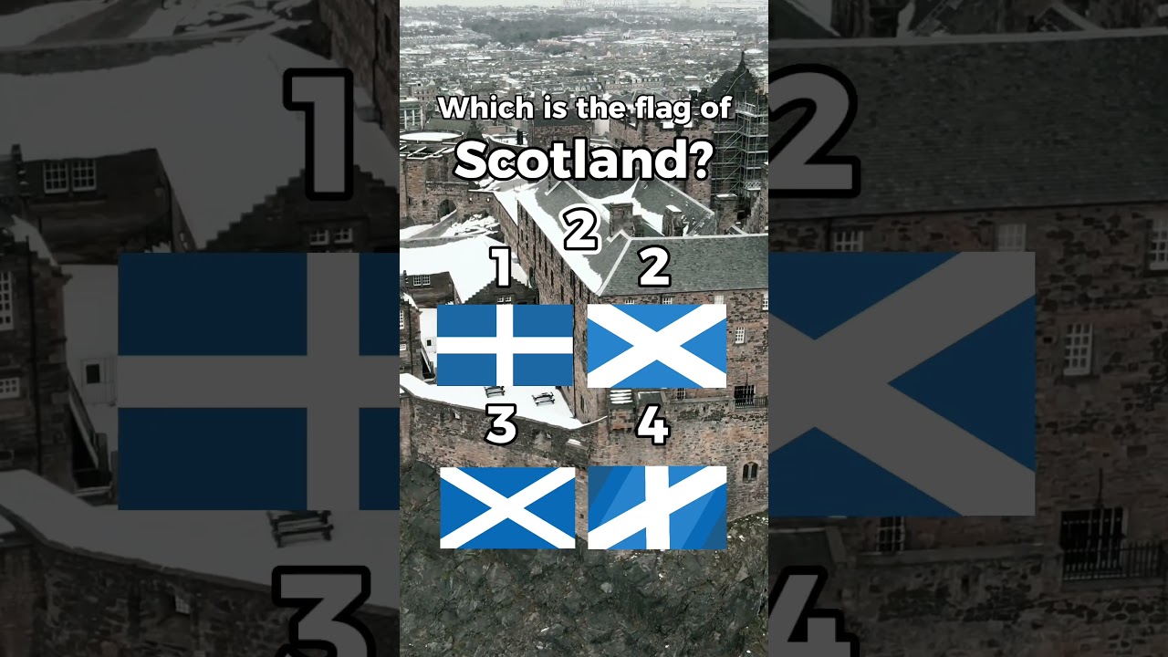 Do you know the Scottish flag? 
