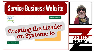 Creating the Header Of a Service Business Website on Systeme.io