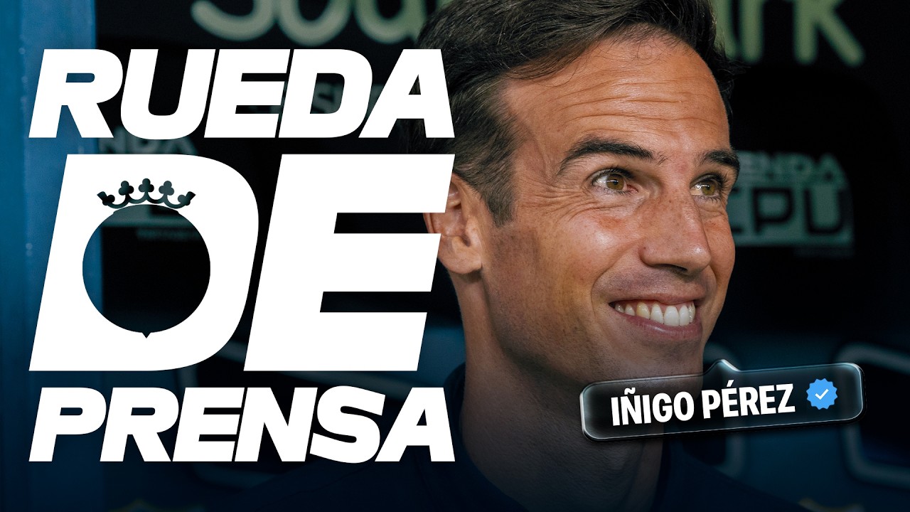 Iñigo Pérez celebra el triunfo del Villarreal en La Rosaleda