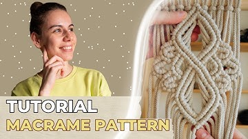DIY Macrame Pattern | Advanced Pattern | Double Half Hitch Knot