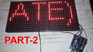 P10 32x16 LED MATRIX DISPLAY  PART 2 #30