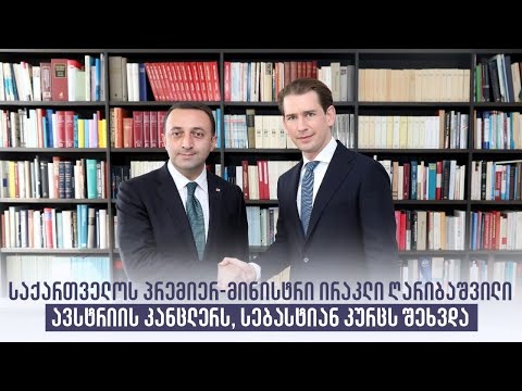 საქართველოს პრემიერ-მინისტრი ირაკლი ღარიბაშვილი ავსტრიის კანცლერს, სებასტიან კურცს შეხვდა