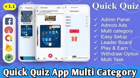 How to Make Quiz App with Admin Panel || Quiz App android studio sourse code || Quick Quiz App