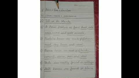 Class 2 EVS Ch- 4 We Need Shelter( N.book work)