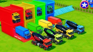 Transporting HUGE Mixer Trucks with Powerful Mercedes Trucks! Farming Simulator 22 screenshot 4