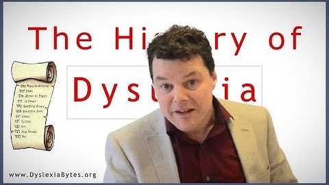 The History of Dyslexia