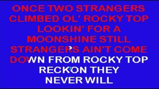 Rocky Top Karaoke Instrumental chords