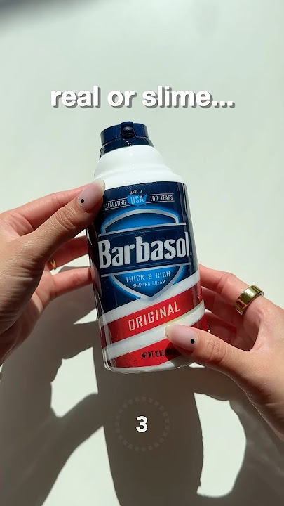 Real or Slime??? Sponsored by Barbasol 🪒